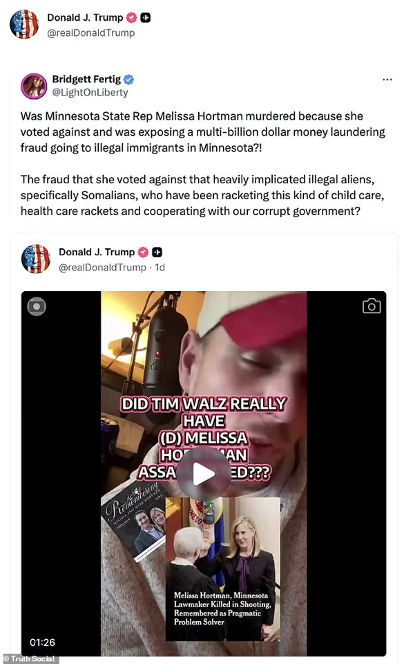 Minnesota Governor Tim Walz Condemns Trump's Remarks on Melissa Hortman Murder, Calls It 'Dangerous, Depraved Behavior'