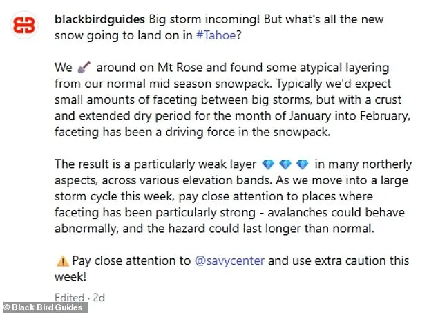 Blackbird Mountain Guides' Chilling Avalanche Warning Ignored as Lake Tahoe Tragedy Claims Eight Lives